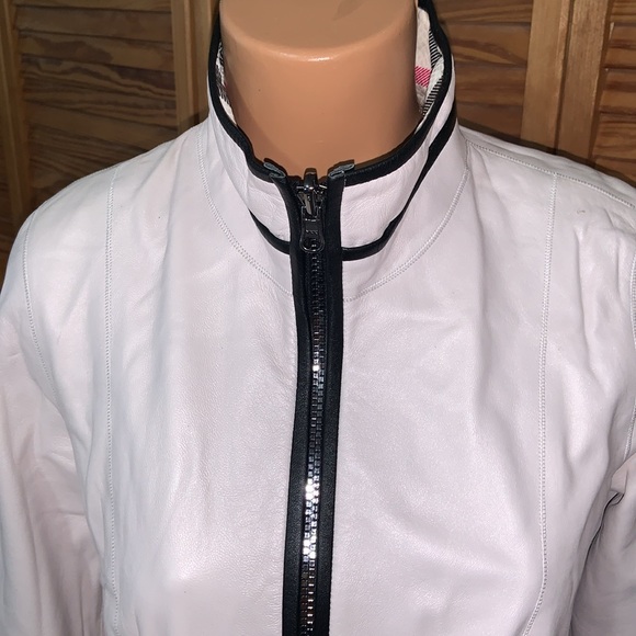 Reversible lambkin British plaid/baby pink zipper jacket size medium - Picture 12 of 16